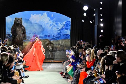 maxwell’s fall 2020 show, held at the museum of natural history