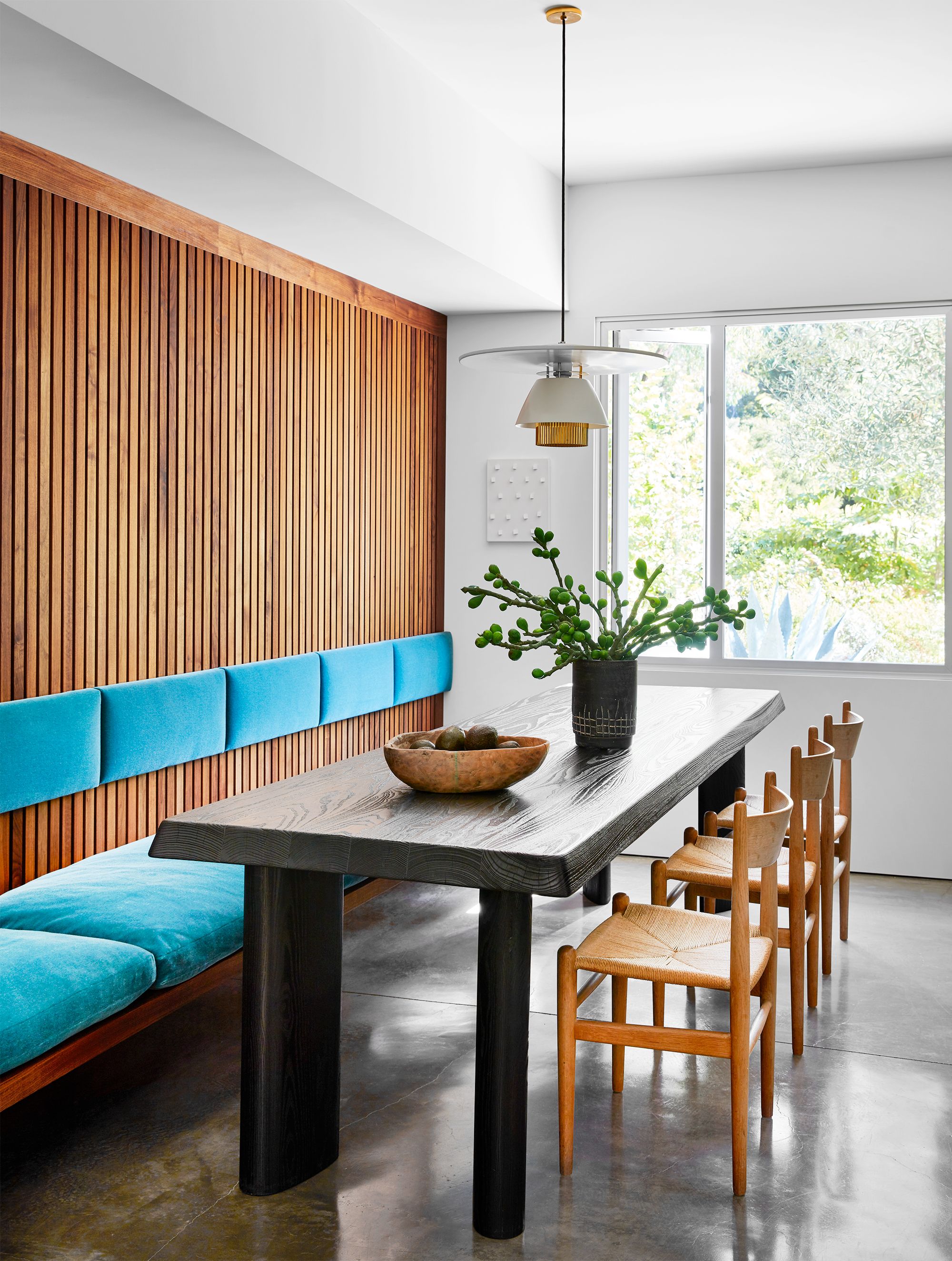 mid century modern kitchen bench