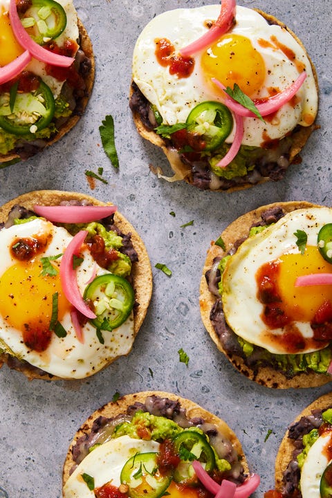 Breakfast Tostadas - Delish.com breakfast tostadas