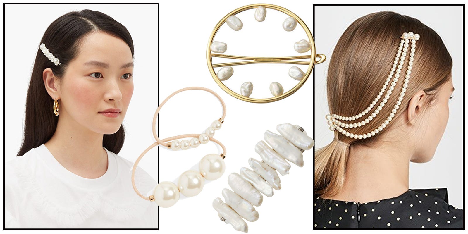 パール　ヘアアクセサリー　バレッタ　結婚式　ウェディング　上品　真珠　オシャレ
