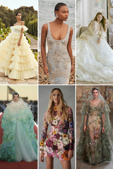 bridal gowns in color