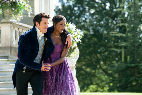 bridgerton l to r jonathan bailey as anthony bridgerton, simone ashley as kate sharma in episode 208 of bridgerton cr liam danielnetflix © 2022