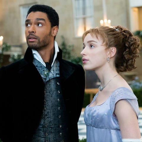 bridgerton l to r regÉ jean page as simon basset and phoebe dynevor as daphne bridgerton in episode 108 of bridgerton cr liam danielnetflix © 2020