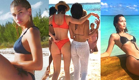 Bella Hadid Kendall Jenner Hailey Baldwin Vacation Pics