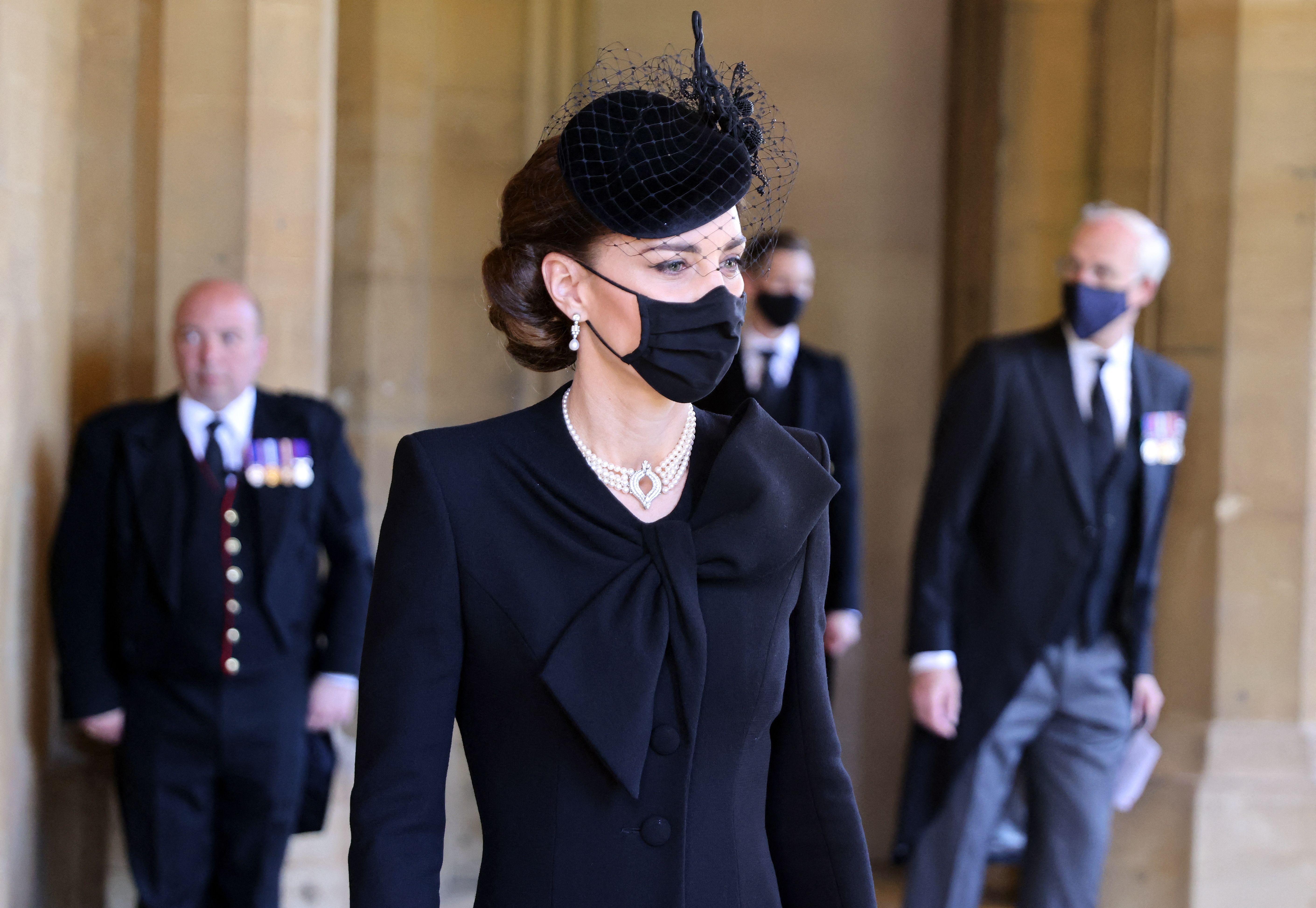 Kate Middleton Arriving At Prince Philip S Funeral Photos