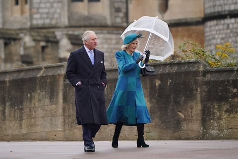 prince charles and camilla attending church on christmas morning