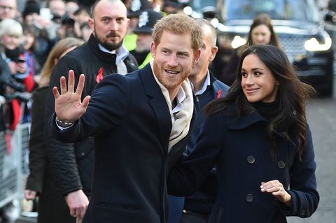 prince harry and meghan markle in december 2017