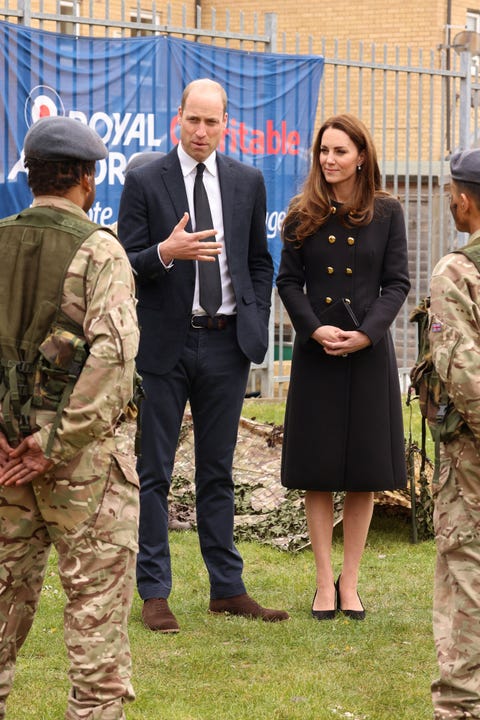 Kate Middleton Wears Military Coat Dress at First Event Post-Prince Philip Funeral