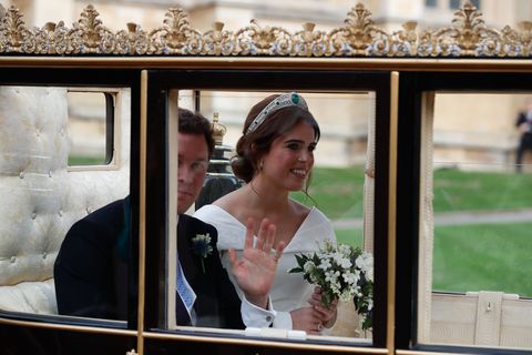 BRITAIN-ROYALS-WEDDING-EUGENIE-PROCESSION