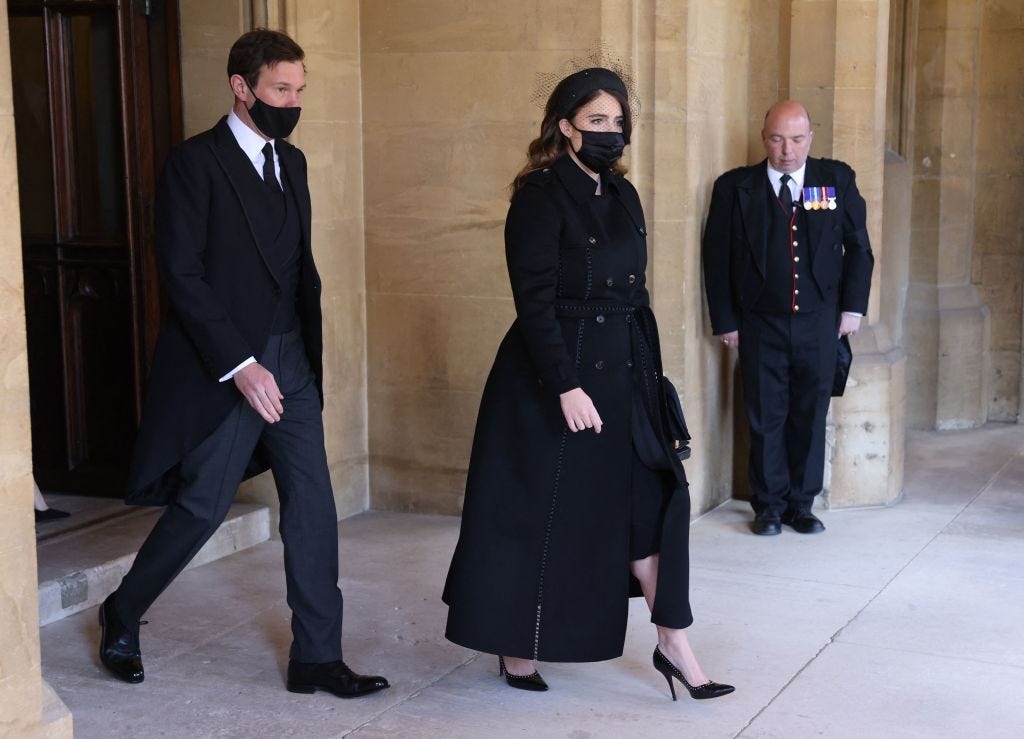 Princesses Beatrice & Eugenie Attend Prince Philip's ...