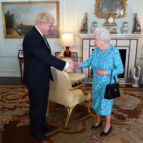 Queen Elizabeth Meets With Boris Johnson At Buckingham