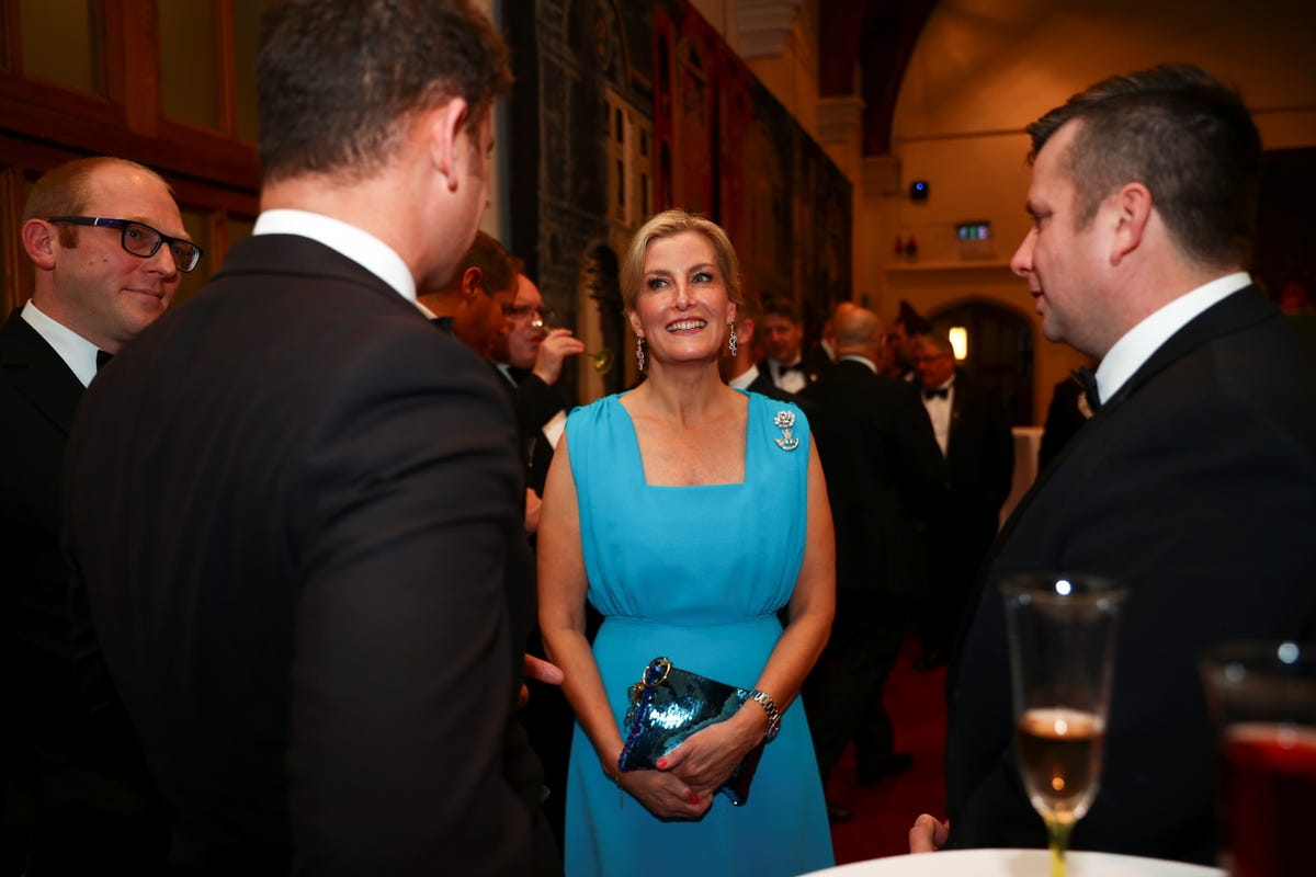 Sophie, the Countess of Wessex, looks radiant in blue dress