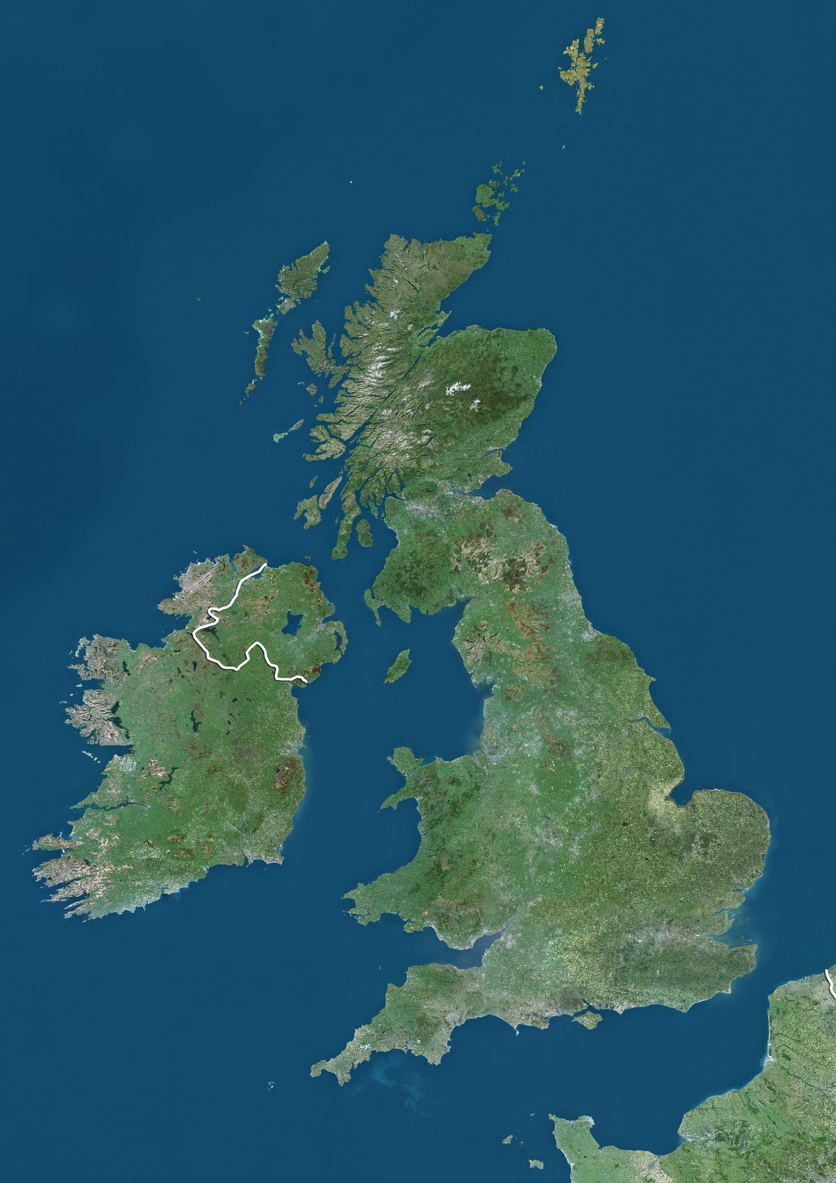 Satellite Map Of Scotland Map Of Britain: Mapmakers Banned From Putting Shetland Islands In A Box