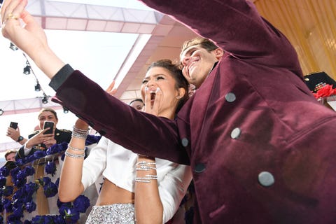 USA-Entertainment-Movie-Oscar-Red Carpet Zendaya Andrew Garfield