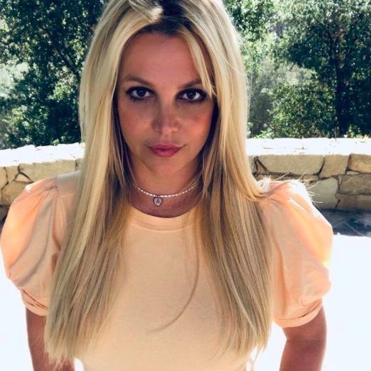 Britney Spears dyed her hair pastel purple