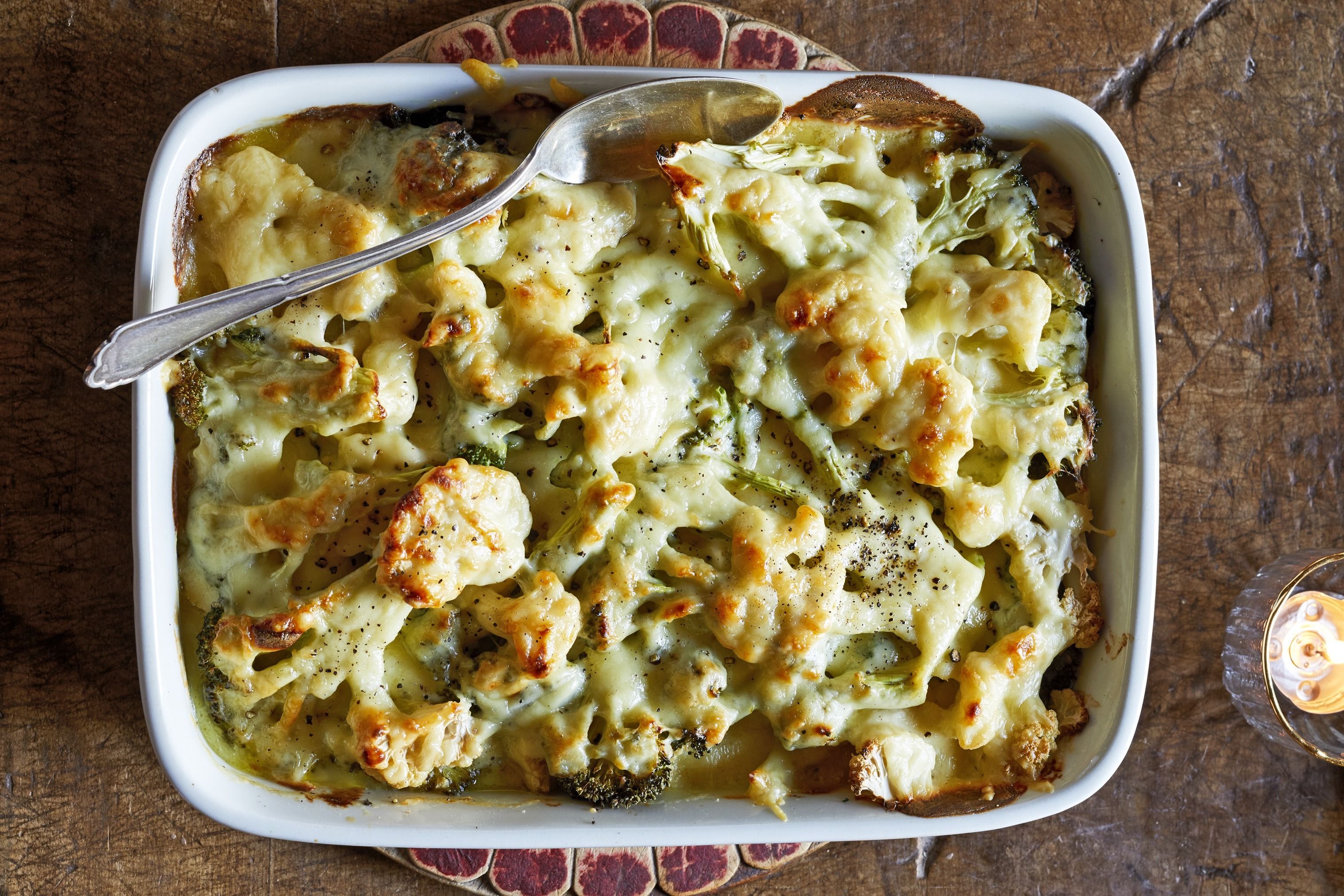 Cheesy Cauliflower Bake Gratin With Broccoli And Potato - Broccoli Walls