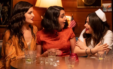 roommates nadine phillipa soo  lucy geraldine viswanathan  and amanda molly gordon at amanda's birthday party in tristar pictures' the broken hearts gallery