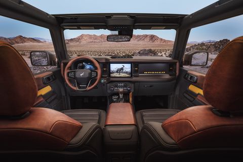 2021 ford bronco interior