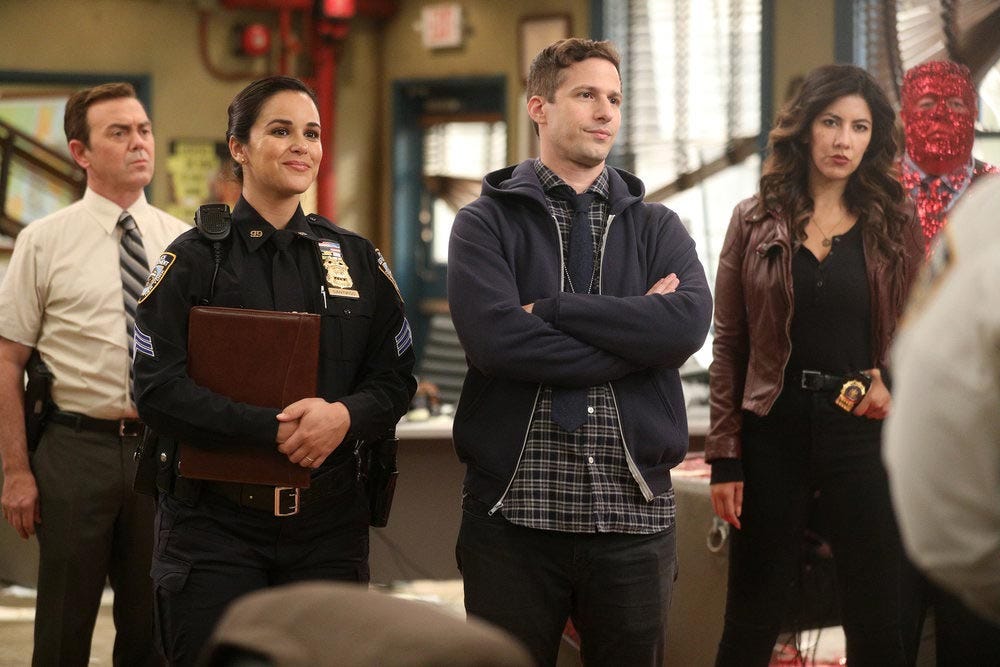 charles, amy, jake ja rosa, brooklyn nine nine