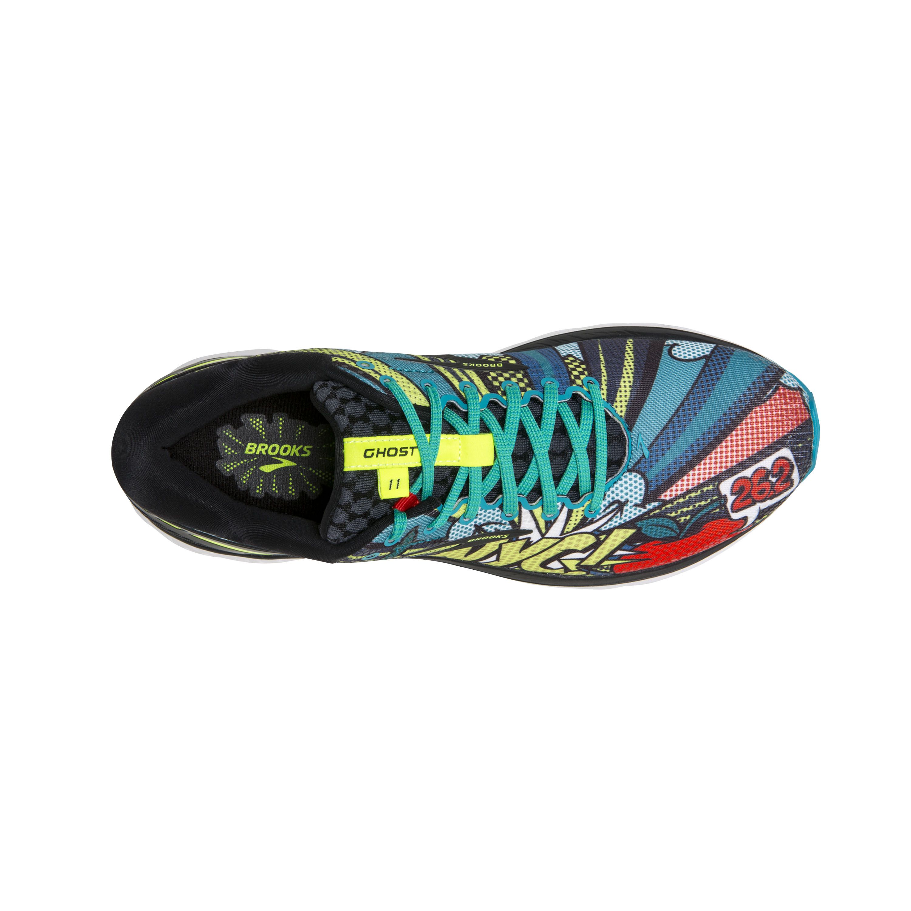 brooks ghost 11 pop art women's