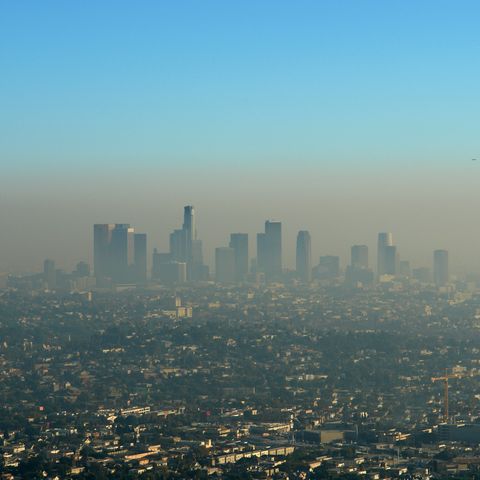 brown layer of los angeles smog