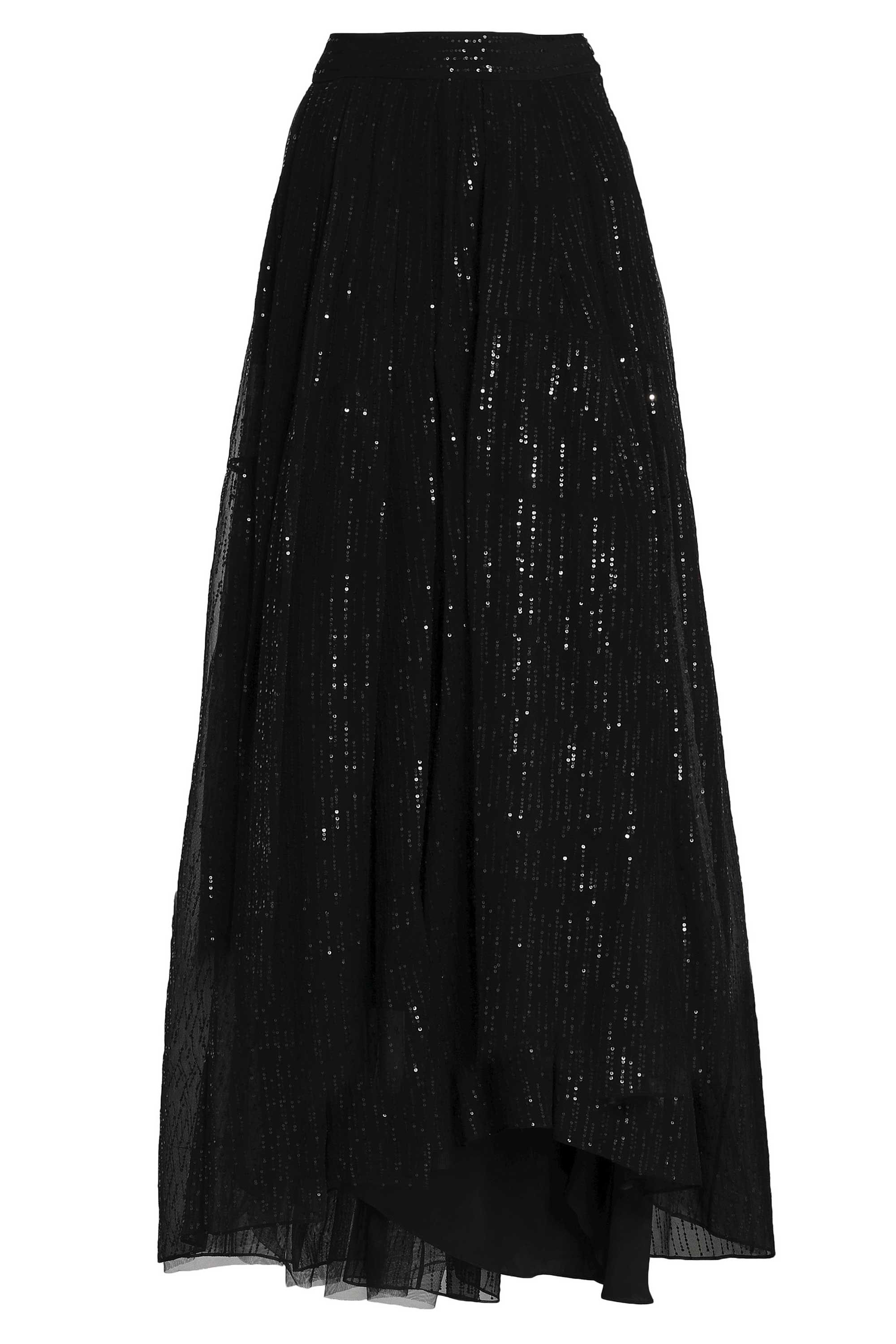 black net long skirt