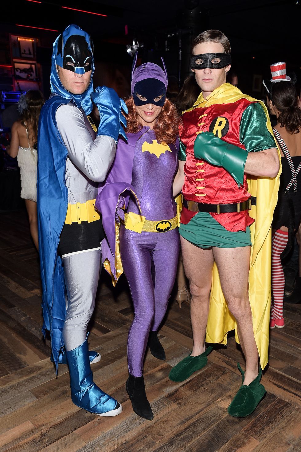 Couples Costumes Batman And Batgirl Adult 60'S Tv Show Retro Cosplay Halloween 