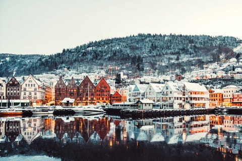 Water, Reflection, Town, Sky, Harbor, City, Waterway, Marina, Port, Winter,