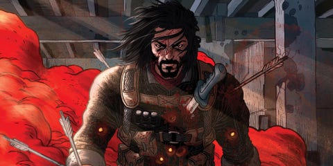 Portada del Volumen 1 del cómic 'BRZRKR' portada del volumen 1 del cómic 'brzrkr'