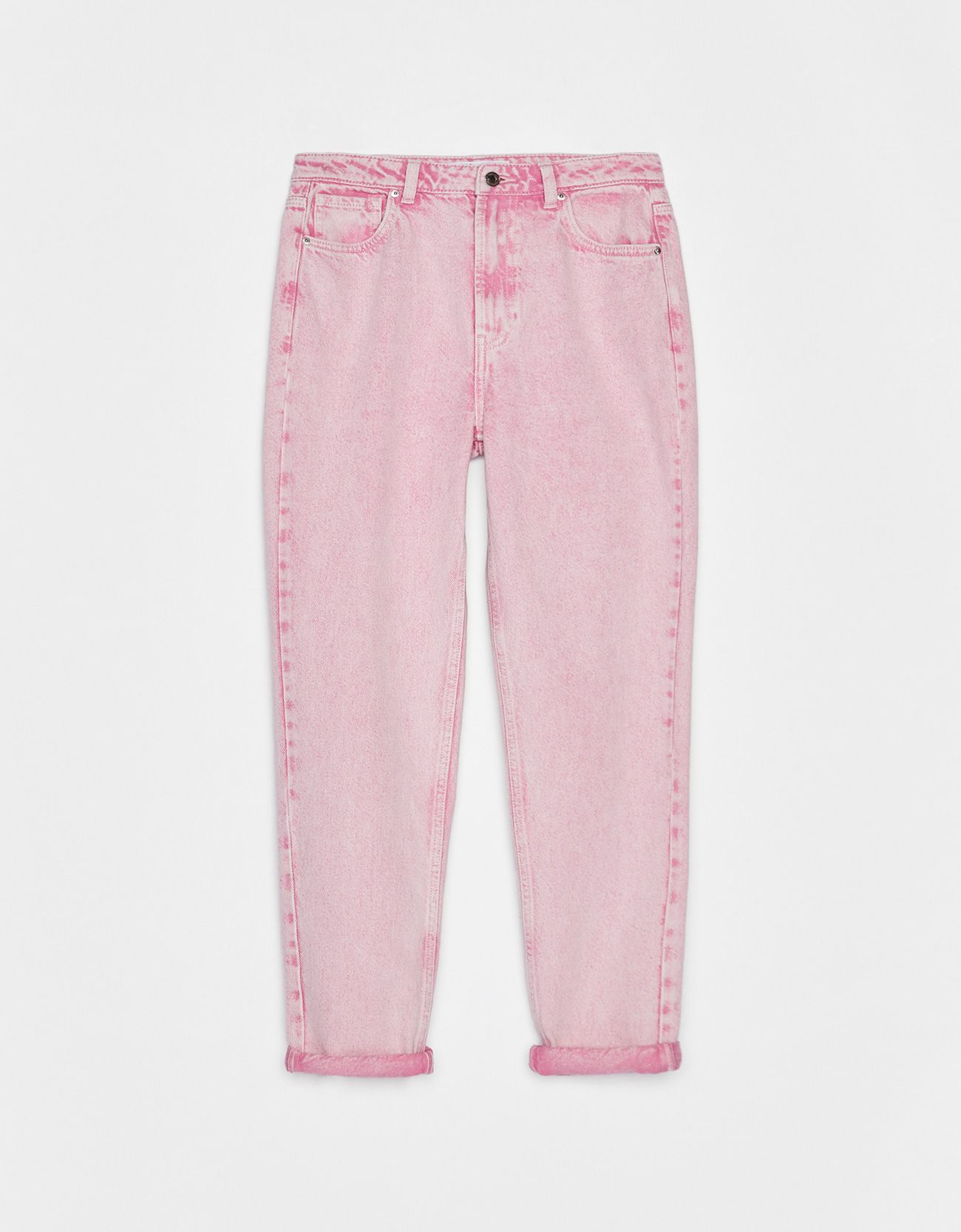 Розовые джинсы бершка