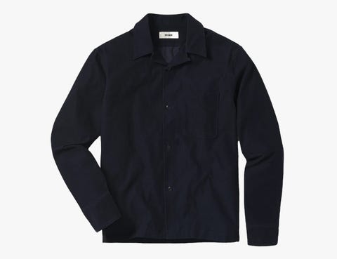 buck mason pinwale cord camp shirt