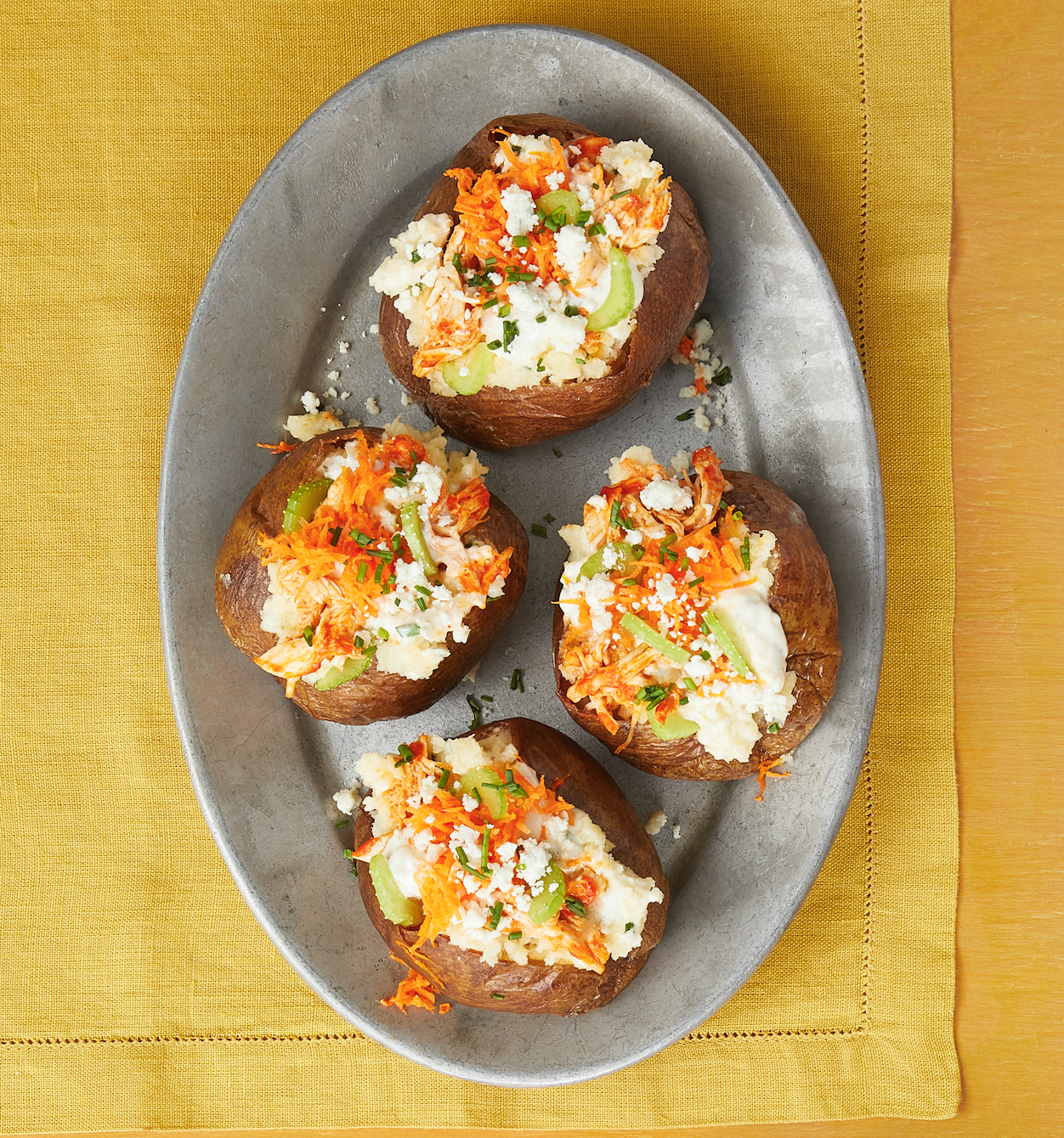 Buffalo Chicken Baked Potatoes image