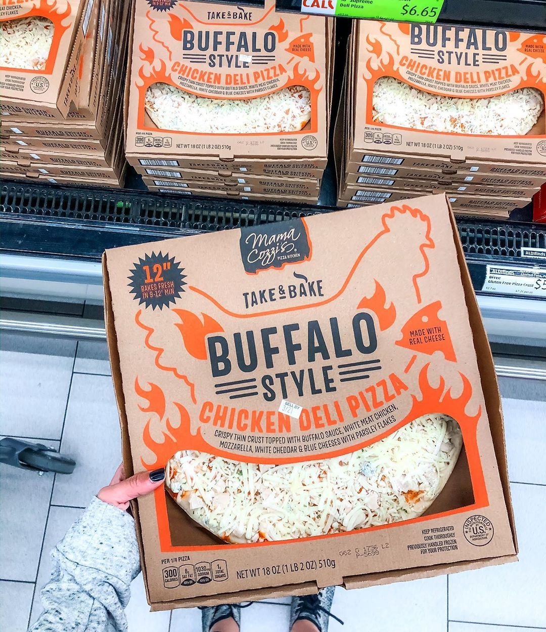 Is Selling Buffalo Pizza Covered In Sauce And Cheese