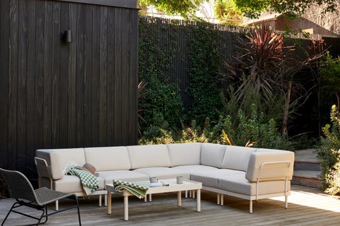 burrow outdoor couch on a deck