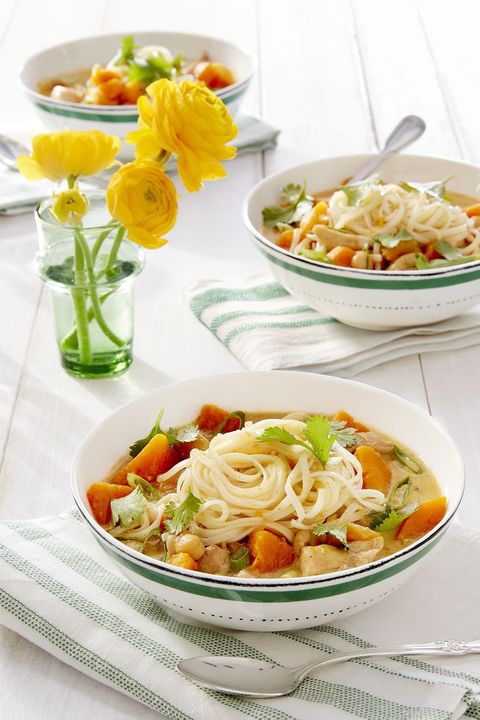 butternut squash apricot chicken noodle curry