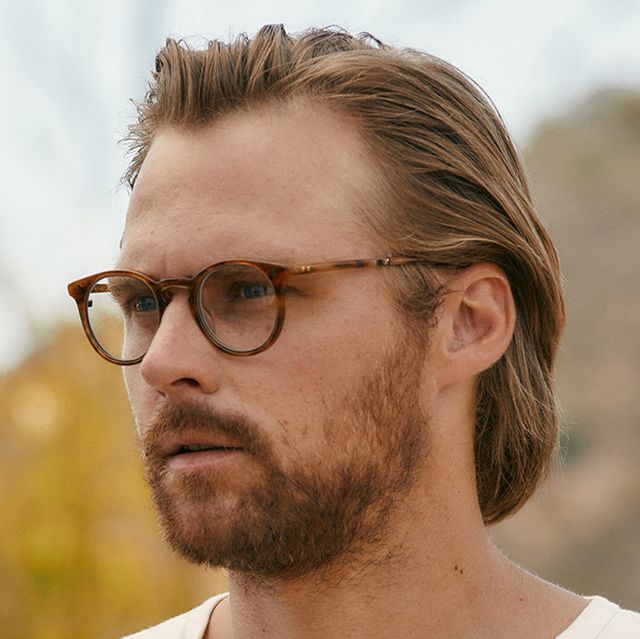 a man wearing glasses