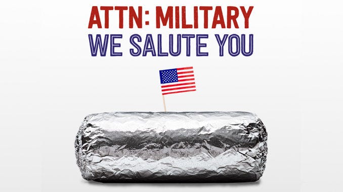 Veterans day specials chipotle