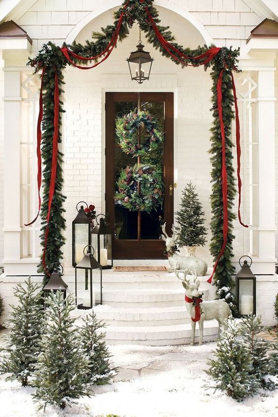 Patrice Benoit Art 31 Traditional Home Outdoor Christmas Decorating   By Georgia Grace Double Wreaths 1603389987 