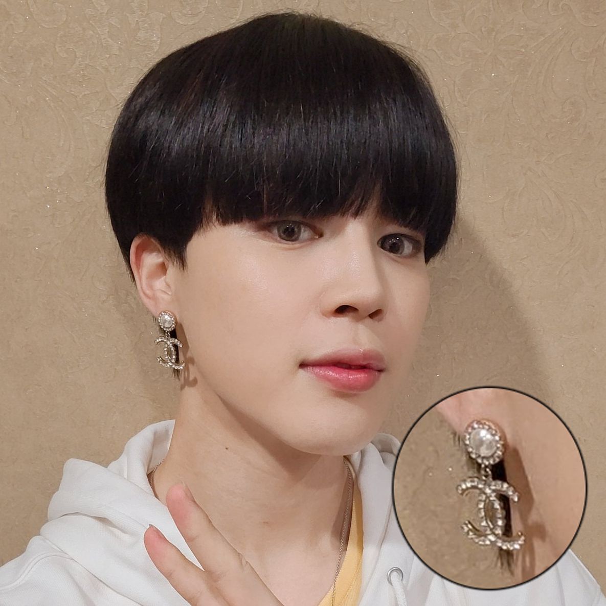 100%新品正規品 CHANEL - BTS jimin着用 CHANELスターピアスの通販 by