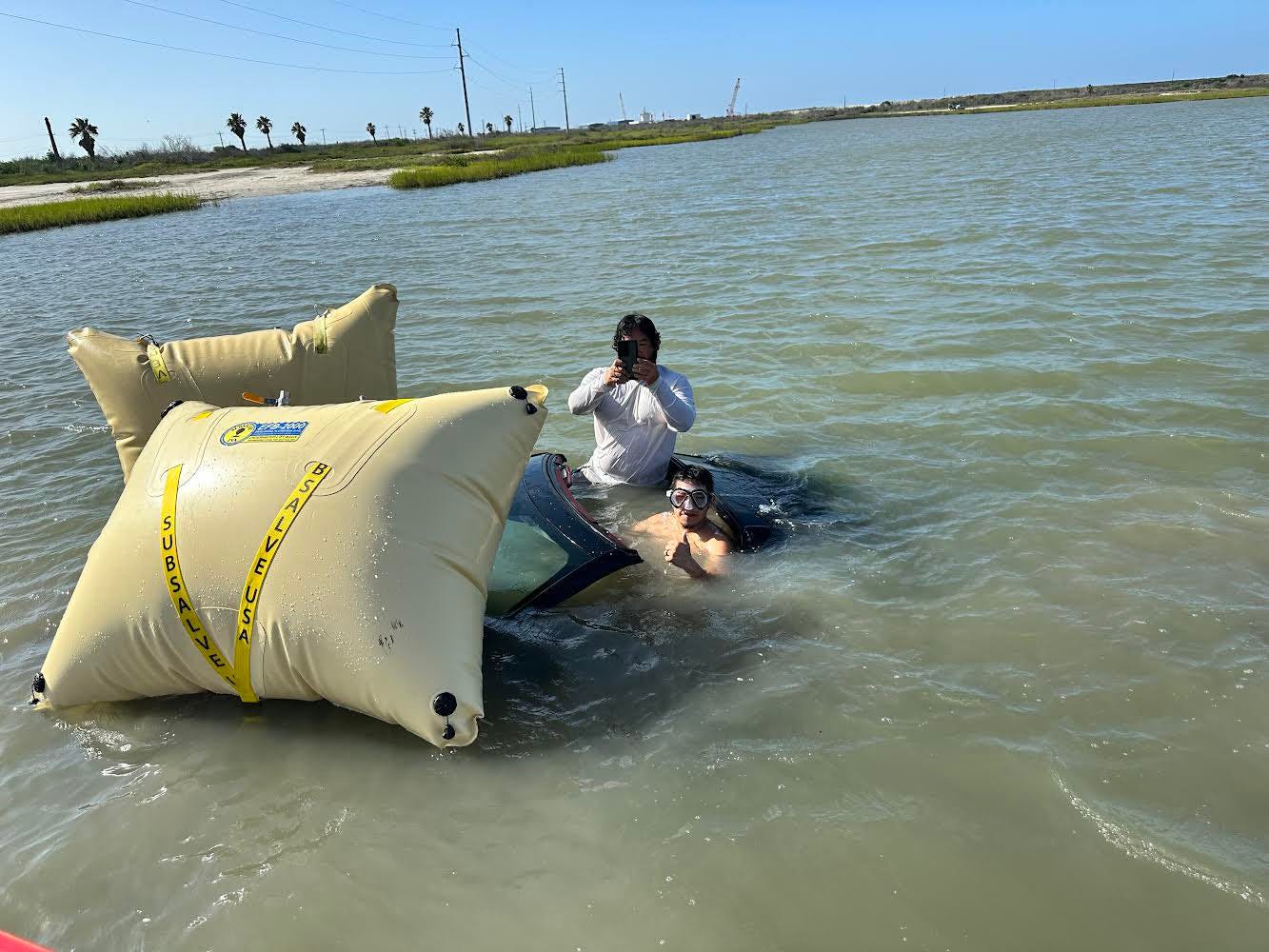 C8 Corvette Recovered After Ending Up Underwater in Texas