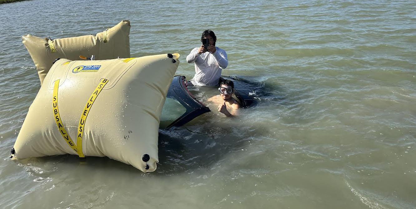 C8 Corvette Recovered After Ending Up Underwater in Texas