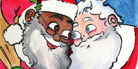 Cartoon, Santa claus, Fictional character, Illustration, Clip art, Christmas eve, Christmas, Graphics, Art, 
