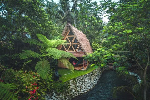 Una cabaña de bambú sostenible en Bali - Viajes y escapadas