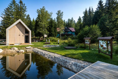 Cabañas con sauna y piscina en la entrada del Parque Nacional de Karkonosze