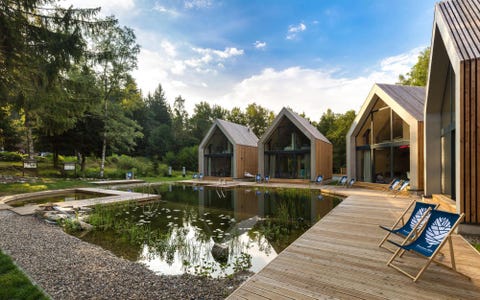 Cabañas con sauna y piscina en la entrada del Parque Nacional de Karkonosze