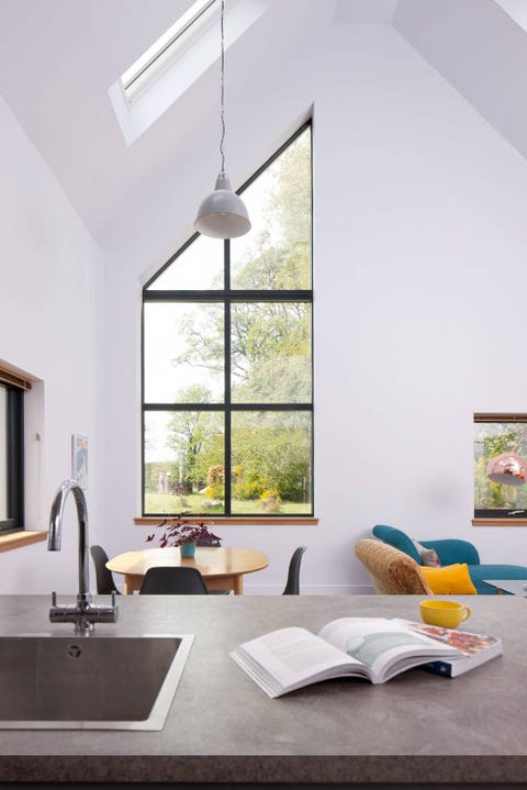 Room, Interior design, Green, Wood, Plumbing fixture, Floor, Flooring, Wall, Home, Ceiling, 
