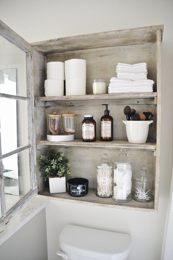 bathroom shelf insert