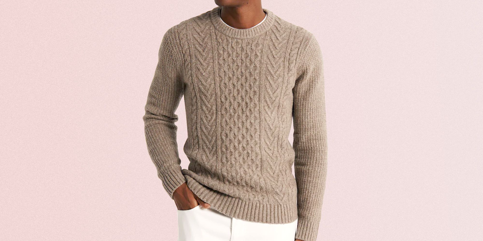 WAYA Mens Long Sleeve Round Neck Casual Knitted Pullover Jumper Sweater 