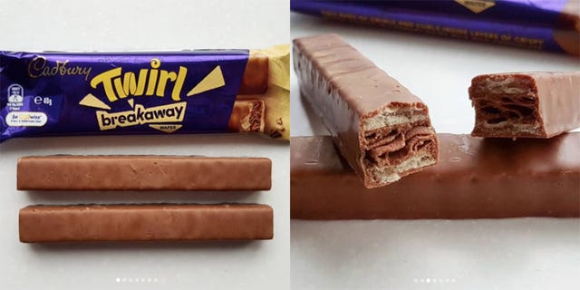 Cadbury Twirl Breakaway Chocolate Bars Look A Lot Like Time Outs