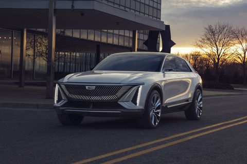 cadillac lyriq pairs next generation battery technology with a bold design statement which introduces a new face, proportion and presence for the brand’s new generation of evs images display show car, not for sale some features shown may not be available on actual production model